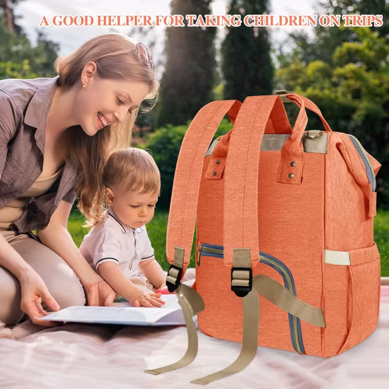 Hochwertige Multifunktions-Wickeltasche für Kleinkinder mit großer Kapazität, Aufbewahrungstasche für Mama, Rucksack, Baby-Wickeltasche